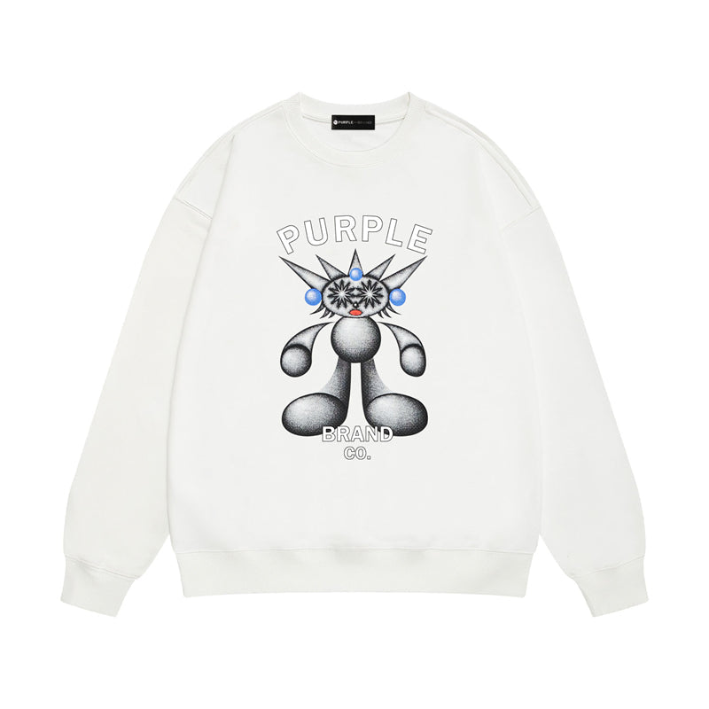 Purple Brand Chrome Robot Mascot Crewneck Sweatshirt