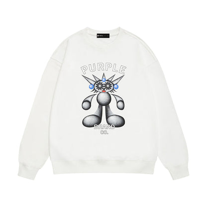 Purple Brand Chrome Robot Mascot Crewneck Sweatshirt
