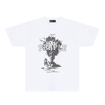 Purple Brand Meanwhile Mushroom Cloud College Tee