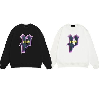 Purple Brand Gothic P Logo Crewneck Sweatshirt