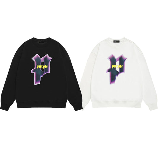 Purple Brand Gothic P Logo Crewneck Sweatshirt