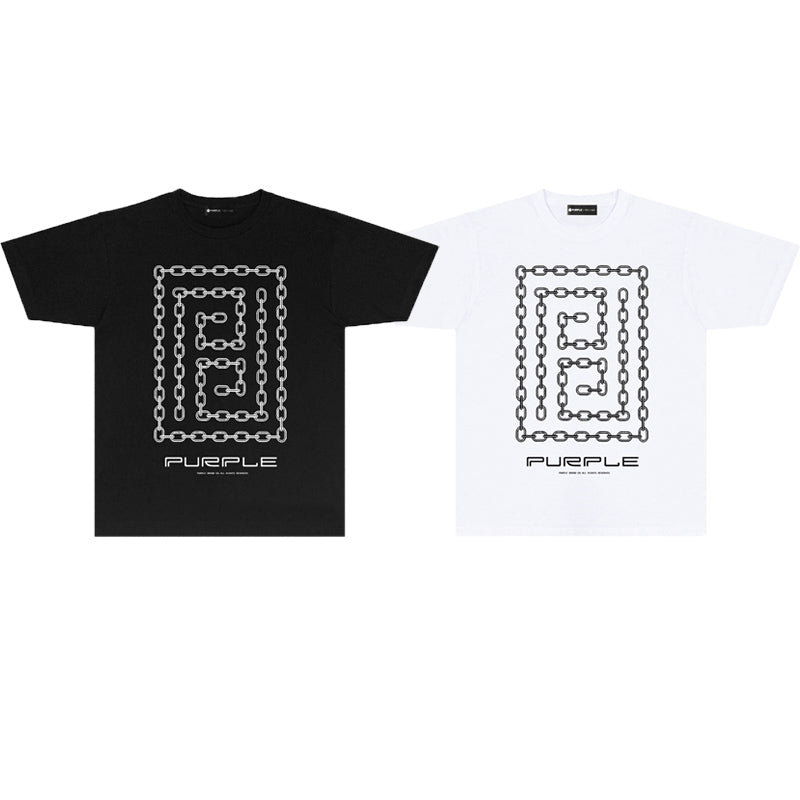 Purple Brand Chain Link Nested Frame Tee