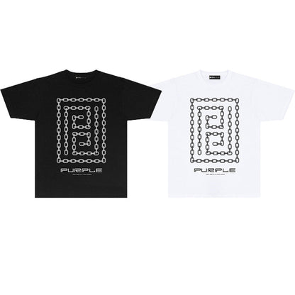 Purple Brand Chain Link Nested Frame Tee