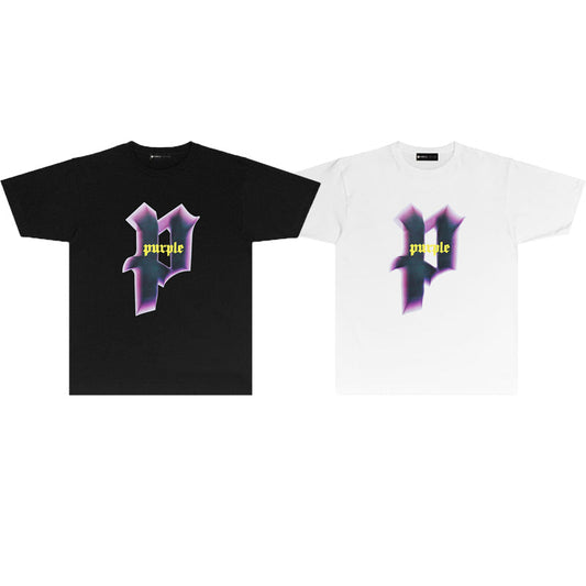 Purple Brand Gothic P Logo Graphic Tee