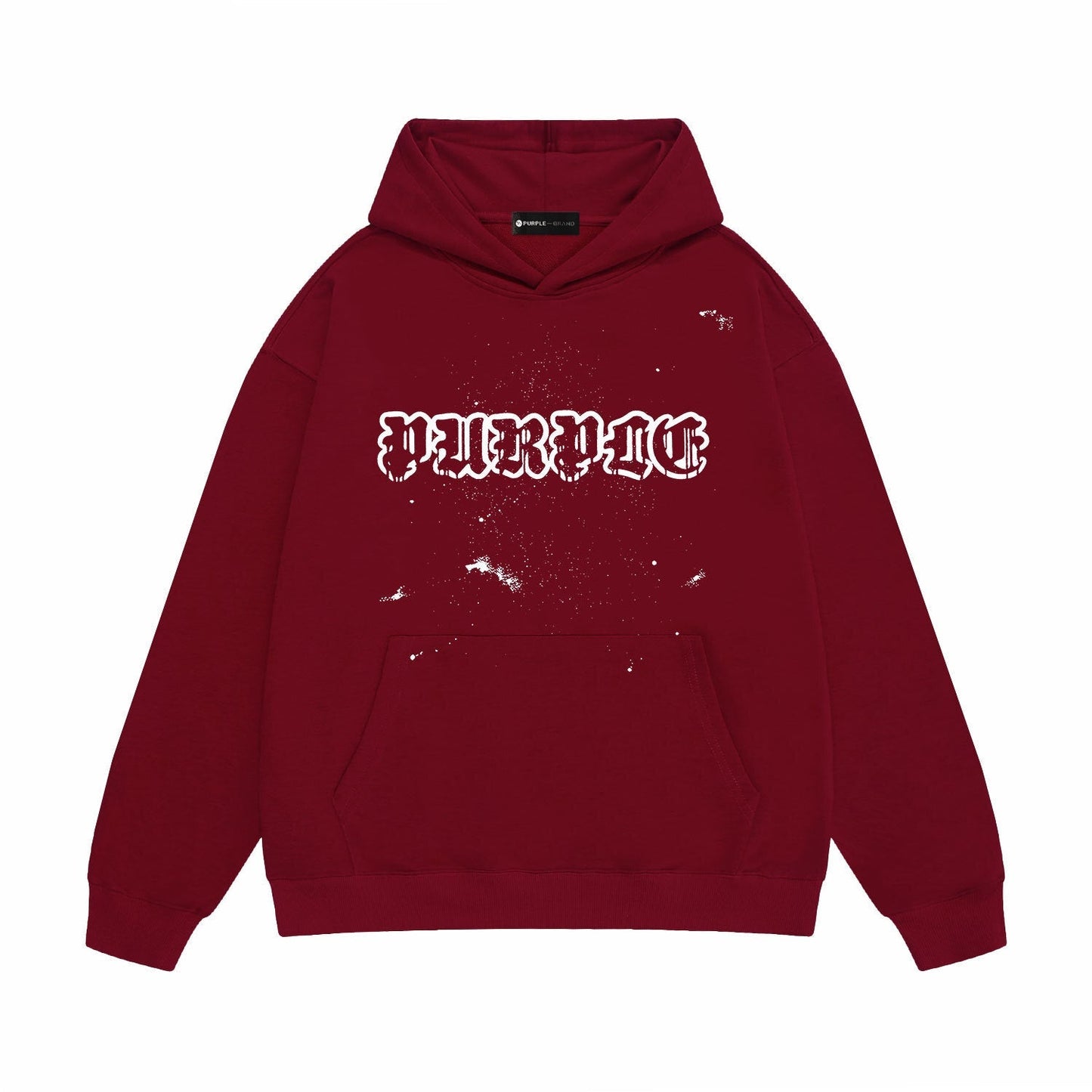 Purple Brand Gothic Splatter Hoodie
