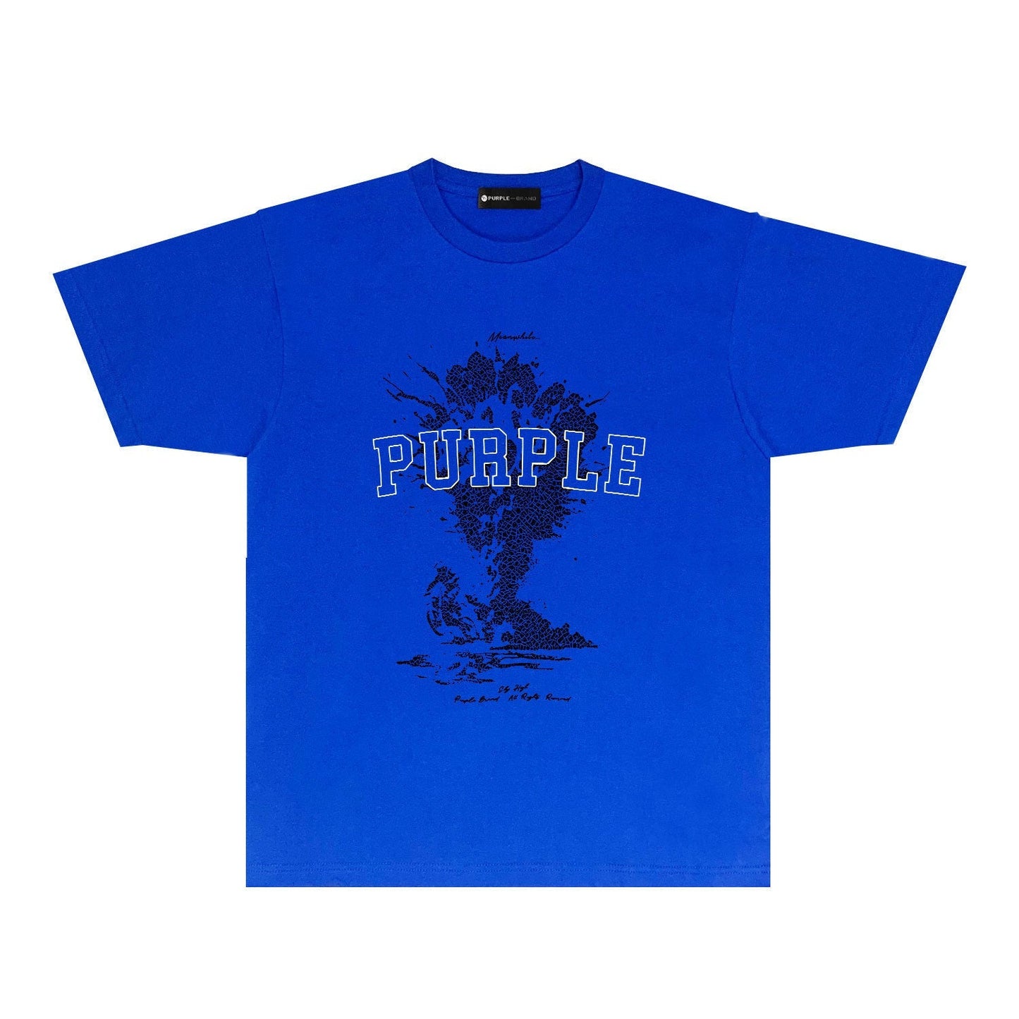 Purple Brand Meanwhile Mushroom Cloud College Tee
