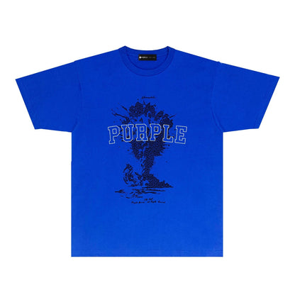 Purple Brand Meanwhile Mushroom Cloud College Tee