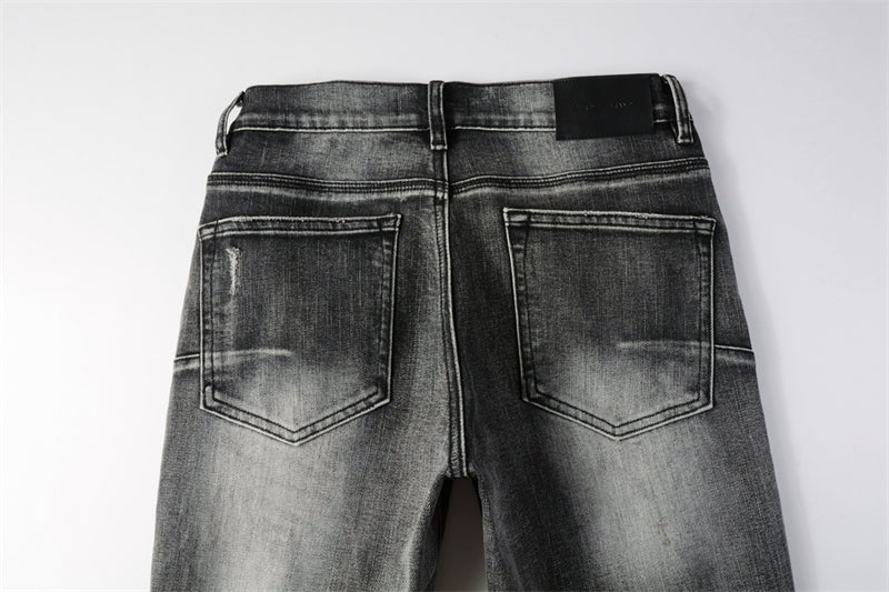 Purple Brand P Logo Knee Rip Slim Jeans 9103