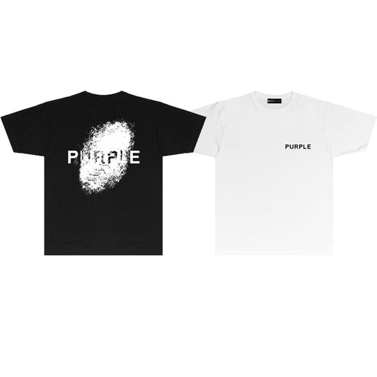 Purple Brand Splatter Face Back Print Tee