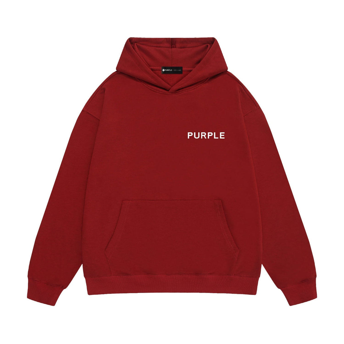 Purple Brand Back Face Spray Print Hoodie