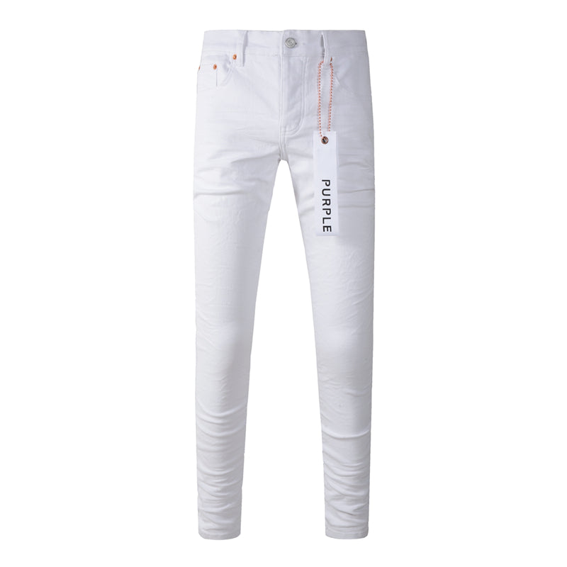 Purple Brand Clean White Slim Jeans 9024
