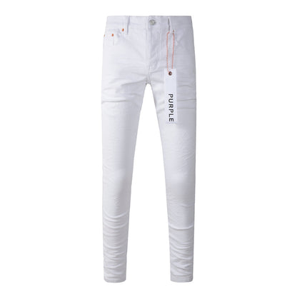 Purple Brand Clean White Slim Jeans 9024