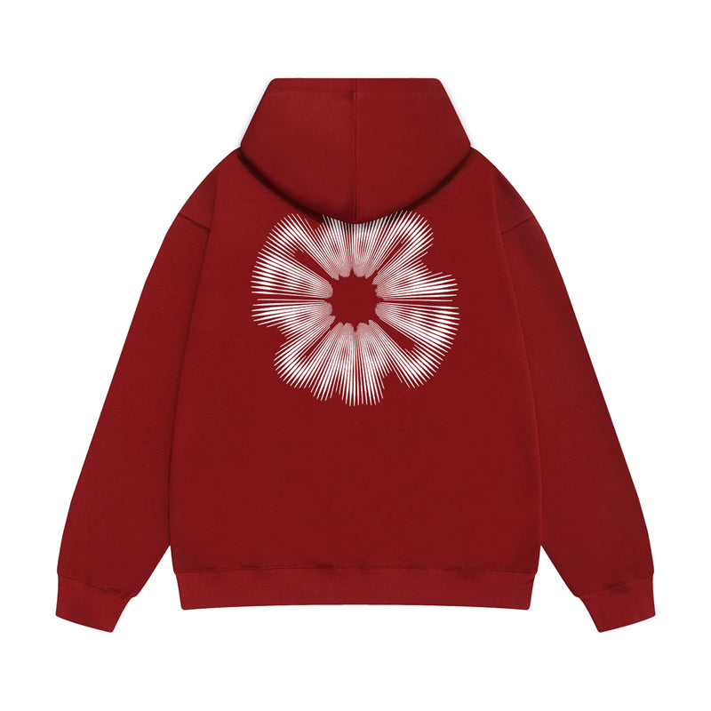 Purple Brand Radial Burst Circle Logo Pullover Hoodie