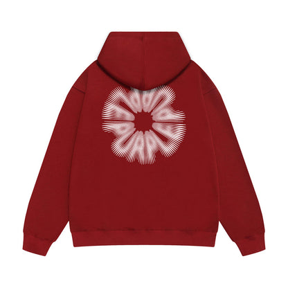 Purple Brand Radial Burst Circle Logo Pullover Hoodie