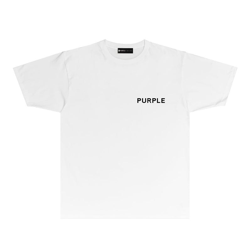 Purple Brand Splatter Face Back Print Tee