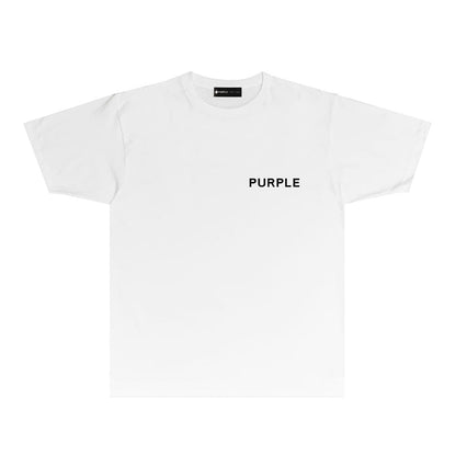 Purple Brand Splatter Face Back Print Tee
