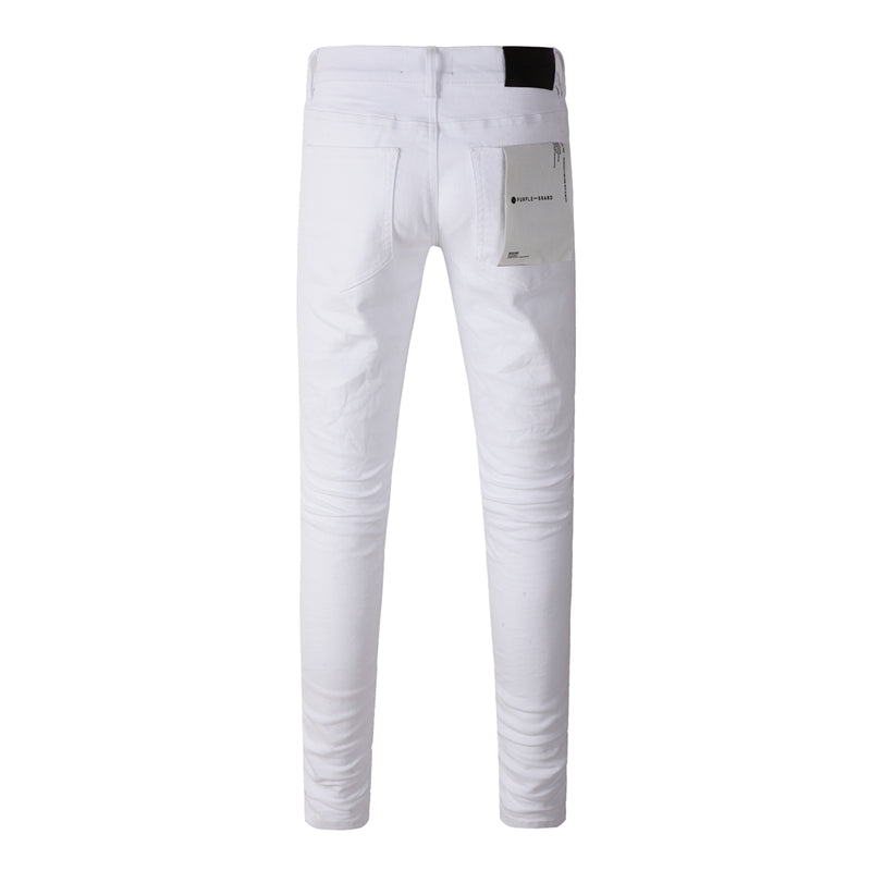 Purple Brand Clean White Slim Jeans 9024