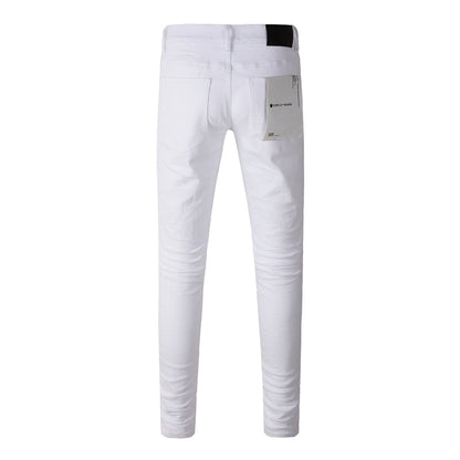Purple Brand Clean White Slim Jeans 9024