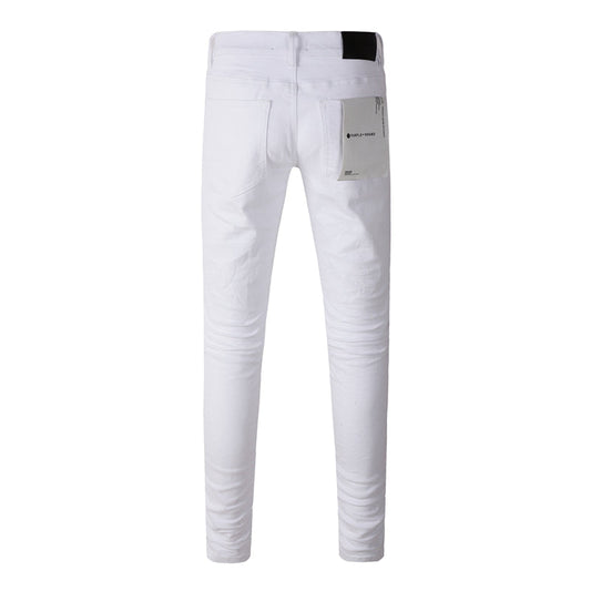 Purple Brand Clean White Slim Jeans 9024