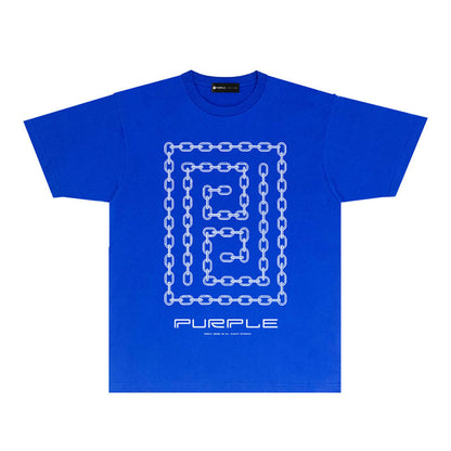 Purple Brand Chain Link Nested Frame Tee