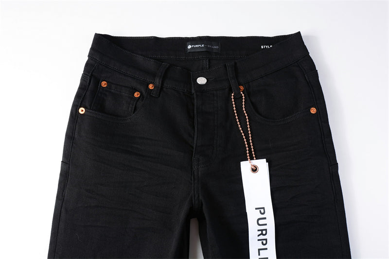 Purple Brand Clean Black Slim Jeans 9023