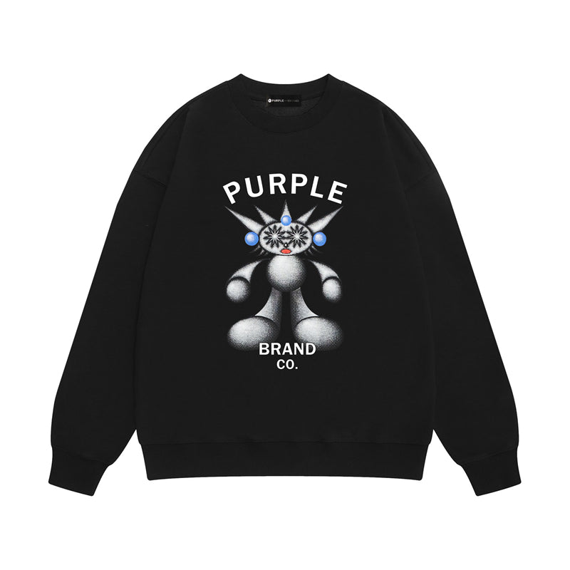 Purple Brand Chrome Robot Mascot Crewneck Sweatshirt