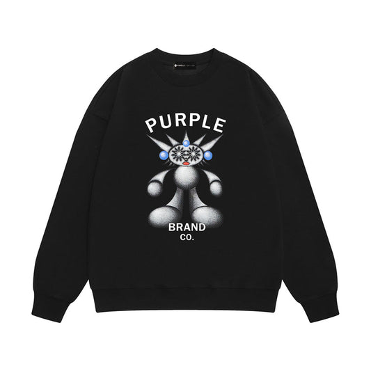 Purple Brand Chrome Robot Mascot Crewneck Sweatshirt