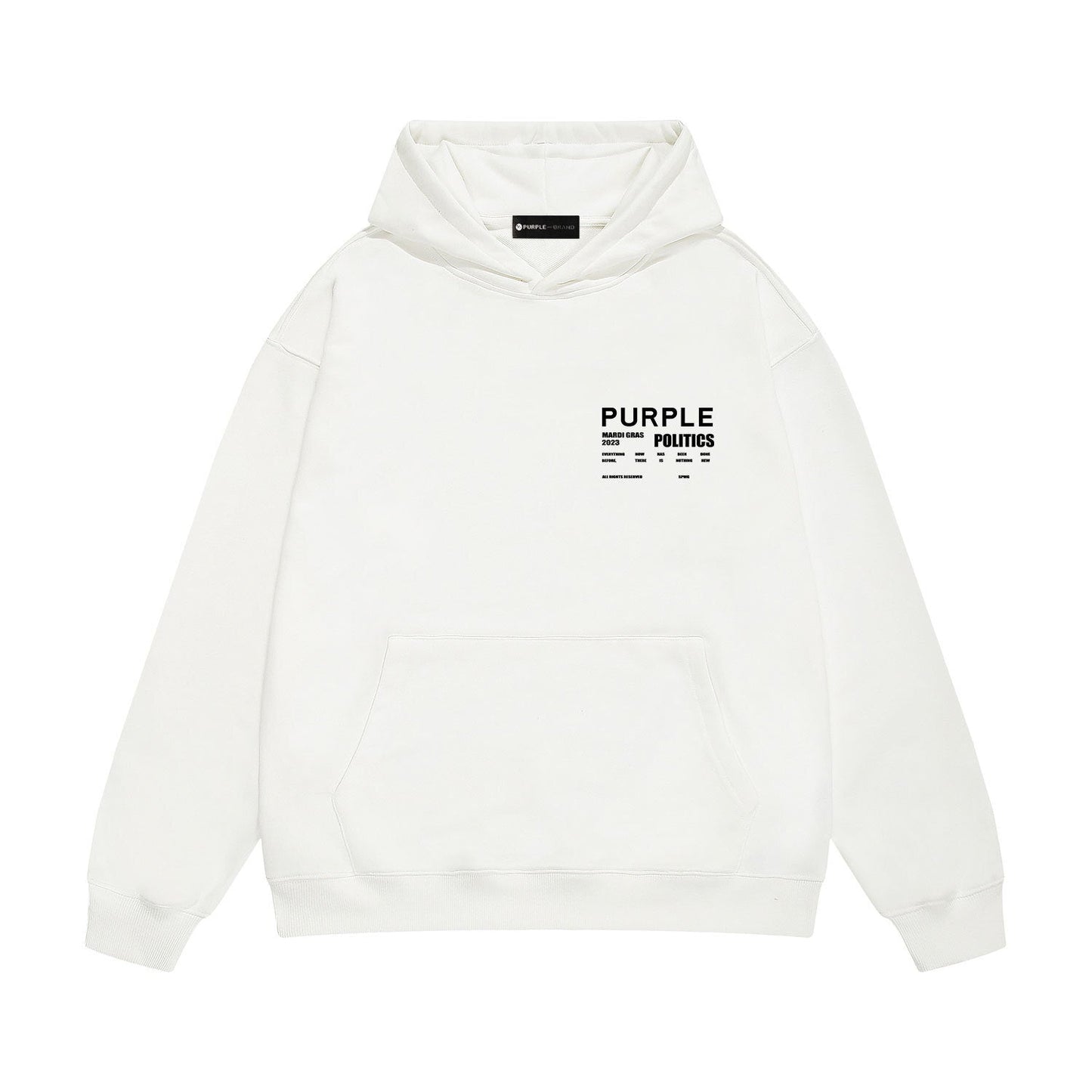 Purple Brand Mardi Gras Politics Hoodie