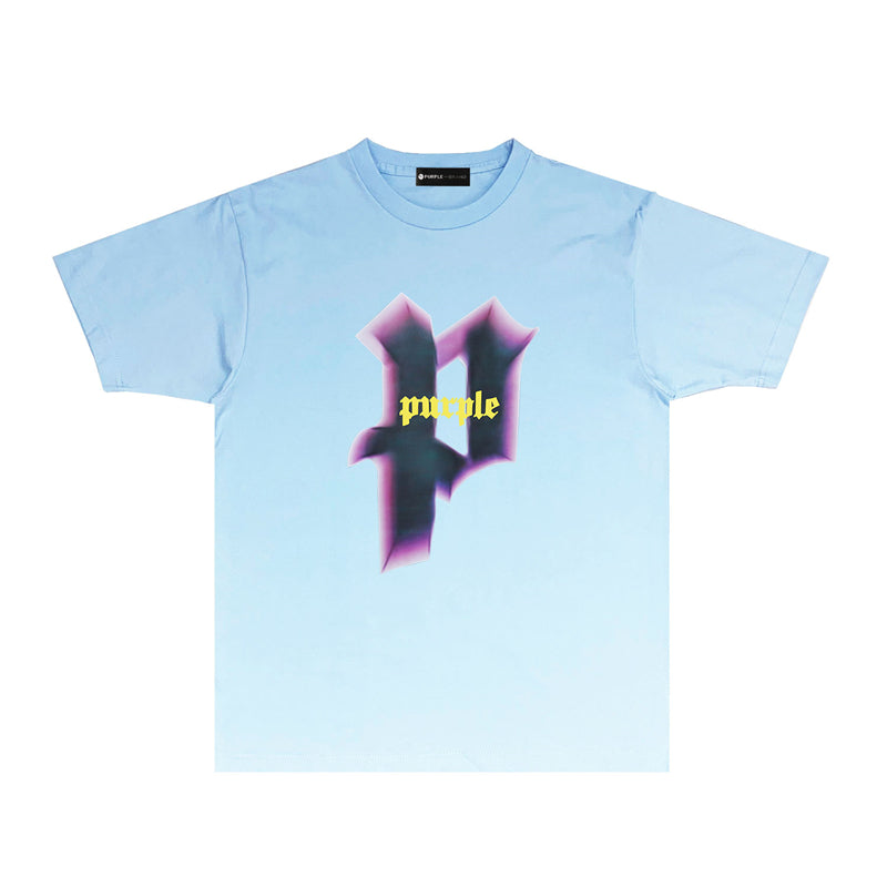 Purple Brand Gothic P Logo Graphic Tee