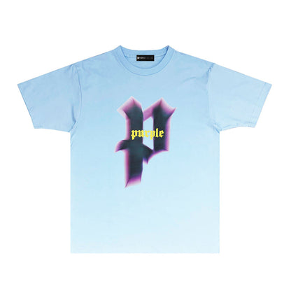 Purple Brand Gothic P Logo Graphic Tee