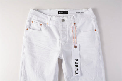 Purple Brand Clean White Slim Jeans 9024