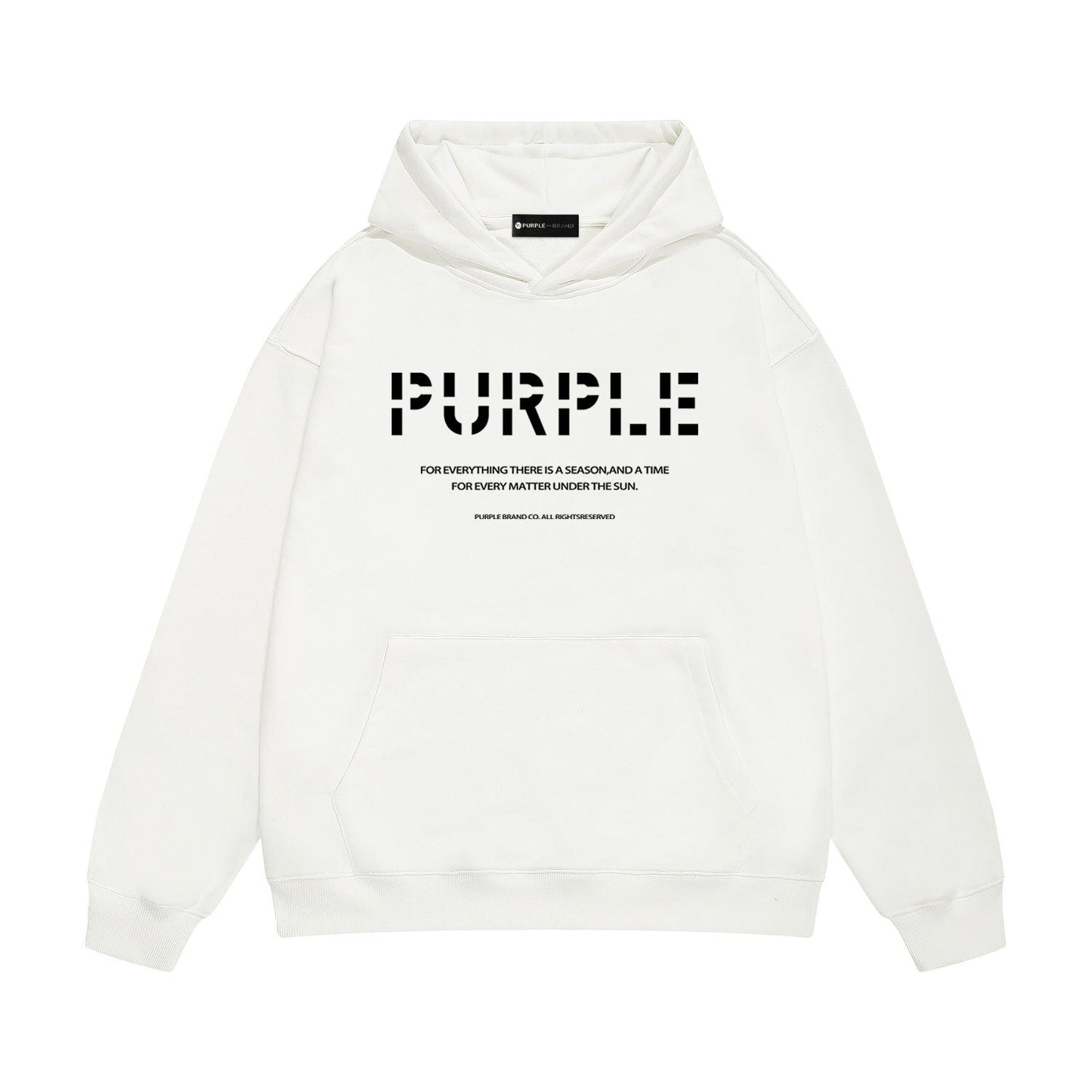 Purple Brand Season Text Hoodie