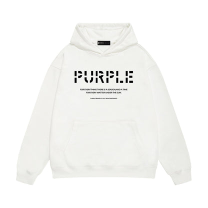 Purple Brand Season Text Hoodie