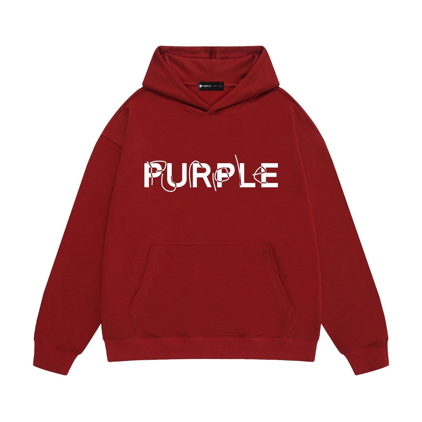 Purple Brand Distorted Logo Hoodie