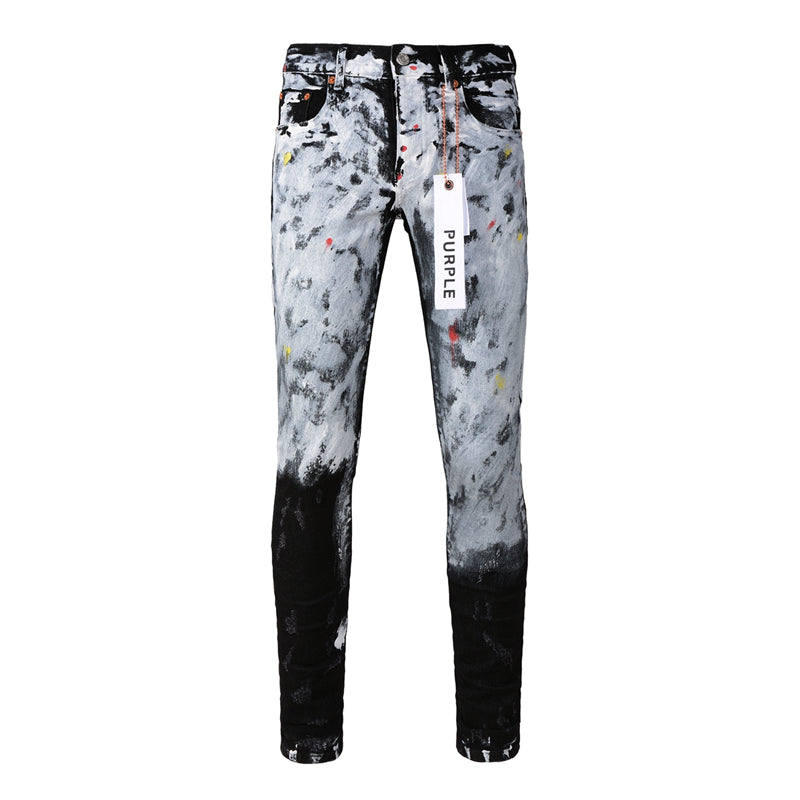 Purple Brand Ink Wash Ombre Paint Slim Jeans 9020