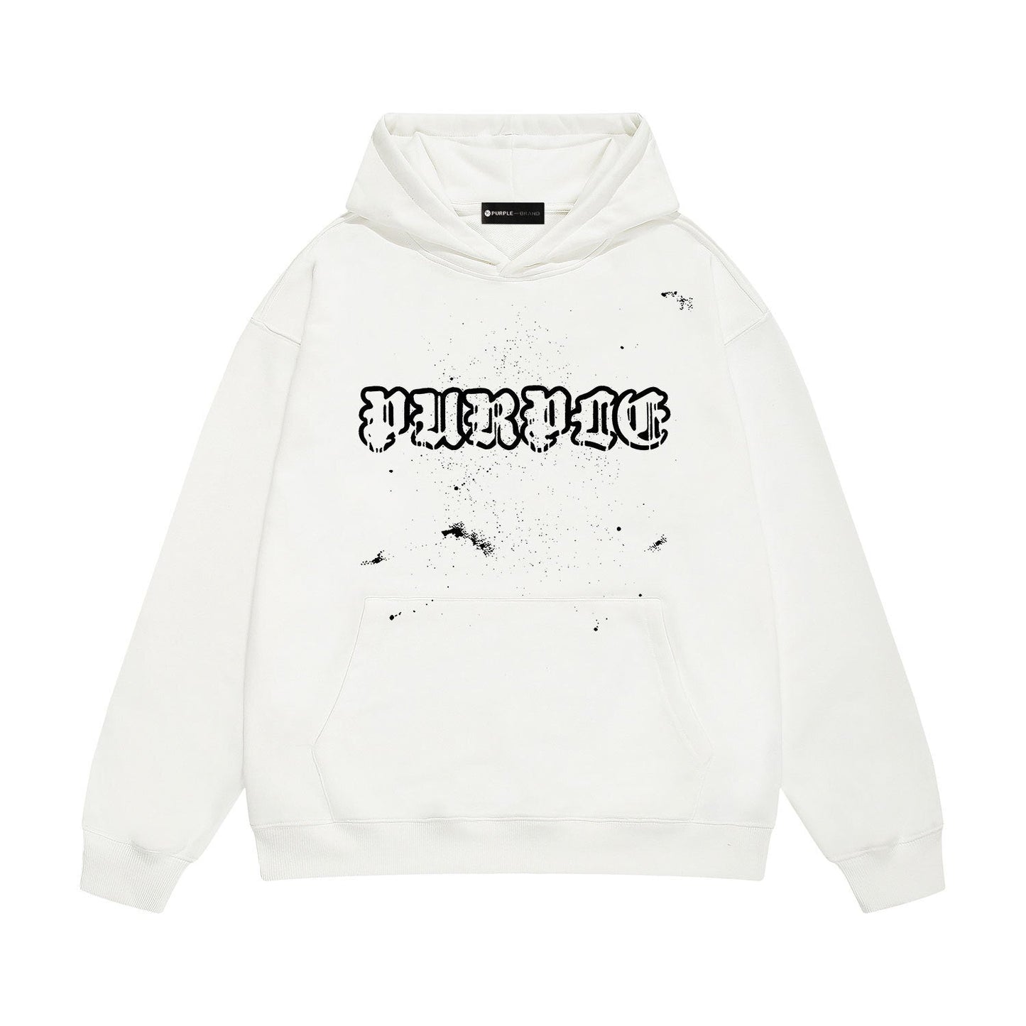 Purple Brand Gothic Splatter Hoodie