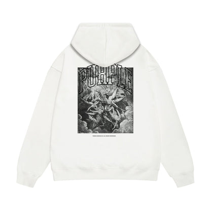 Purple Brand Baroque Angels College Pullover Hoodie