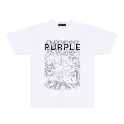 Purple Brand Baroque Ornamental Graphic Tee