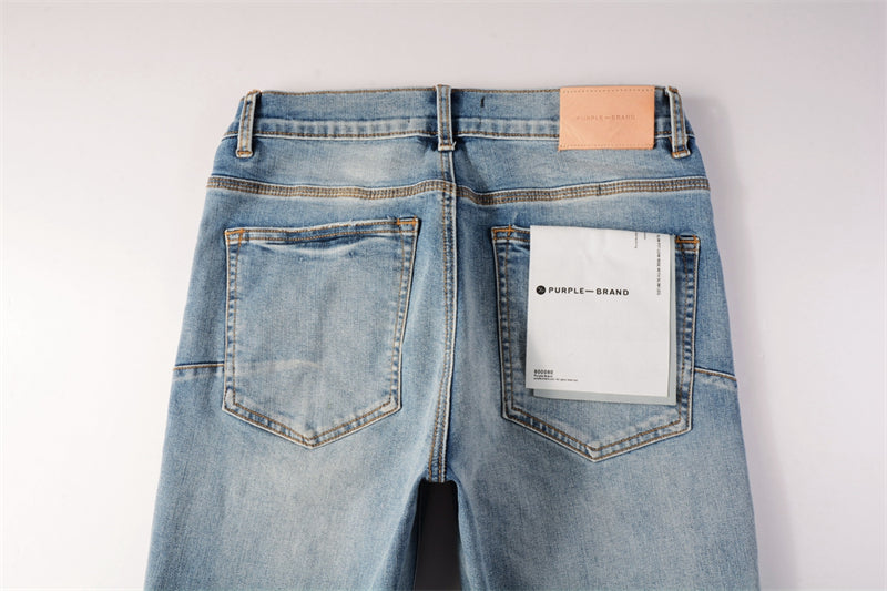 Purple Brand Halftone Dot Print Slim Jeans 9052