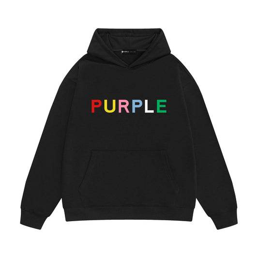 Purple Brand Rainbow Logo Hoodie