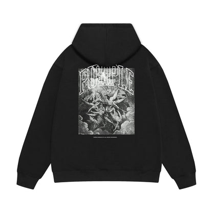 Purple Brand Baroque Angels College Pullover Hoodie
