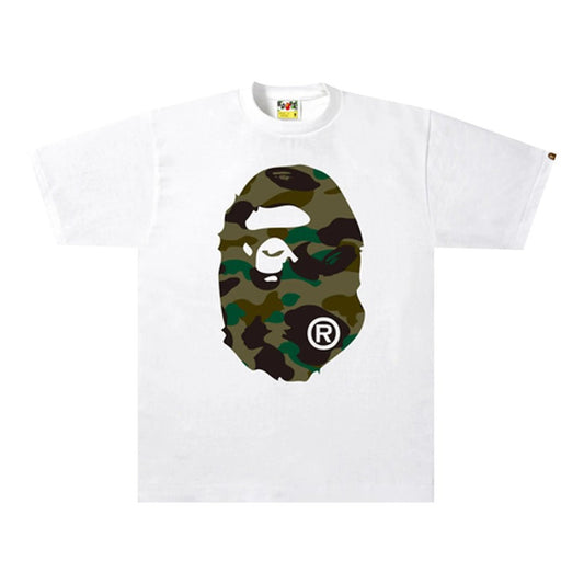 BAPE 1st Camo Big Ape Head Tee White/Green