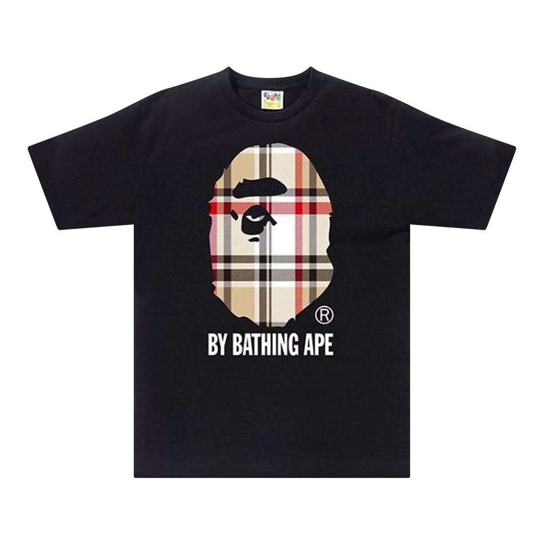 BAPE Check By Bathing Ape Tee Black/Beige