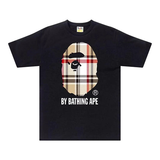 BAPE Check By Bathing Ape Tee Black/Beige