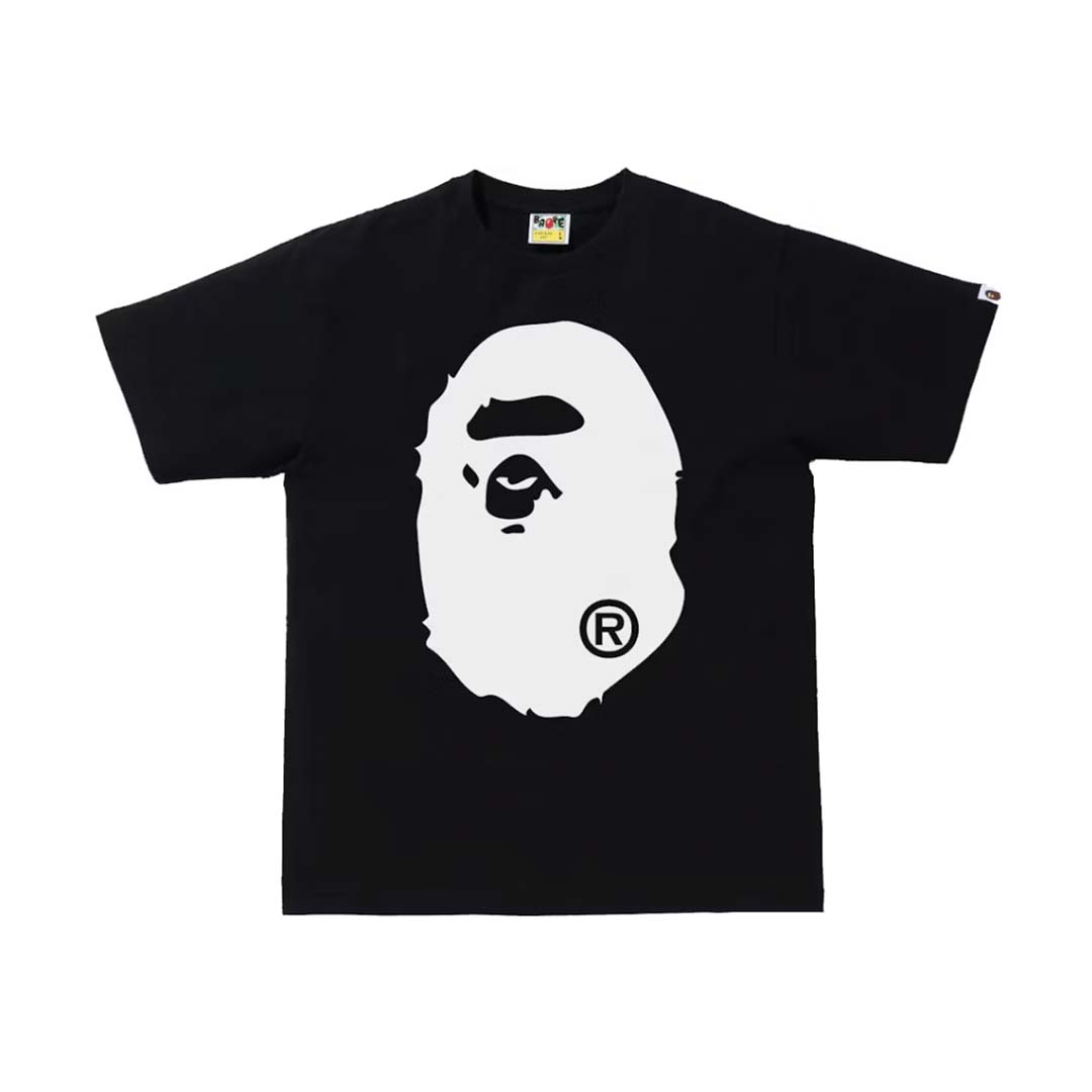BAPE Bicolor Big Ape Head Tee Black/White