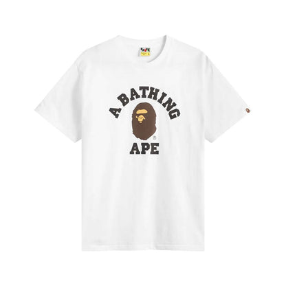 BAPE Classic College Tee White/Brown
