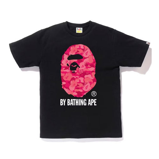BAPE Fire Camo By Bathing Ape Tee Black/Pink