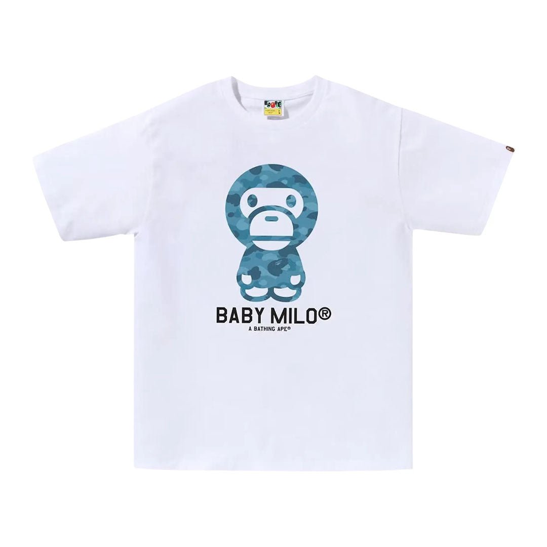 BAPE ABC Camo Baby Milo Tee White/Blue