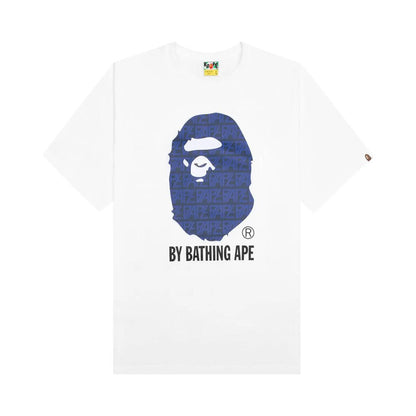 BAPE Logo Monogram By Bathing Ape Tee White/Navy