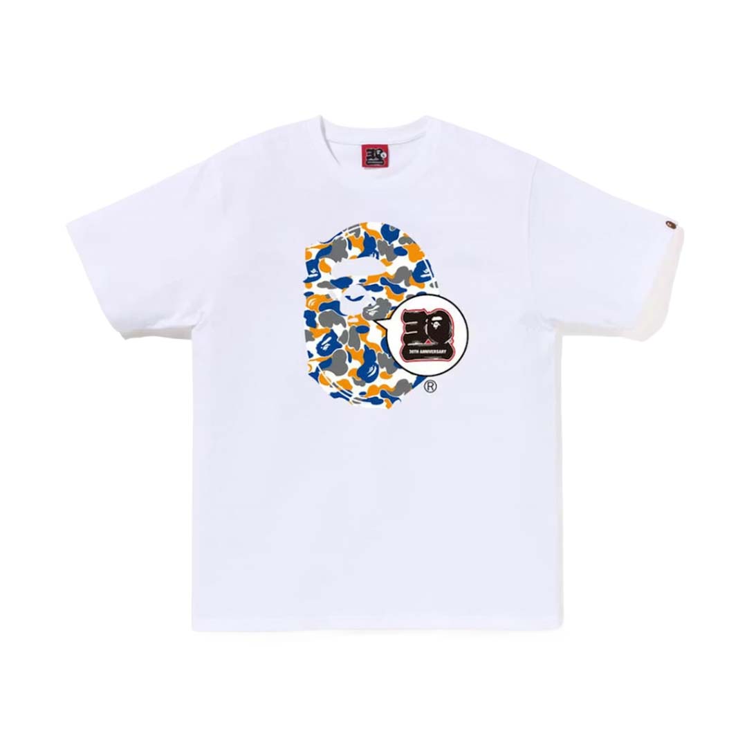 BAPE Store Maebashi 30th Anniversary Ape Head Tee White
